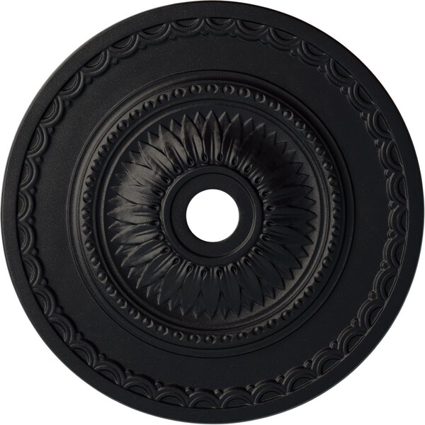 Ekena Millwork Sunflower Ceiling Medallion (Fits Canopies up to 5 5/8"), 29 1/2"OD x 3 5/8"ID x 1 5/8"P, Steel Gray CM29SFSGS - main